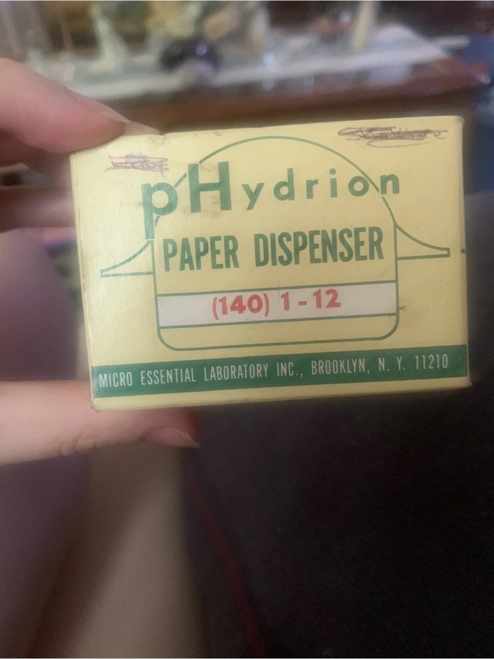 pHydrion Yellow Paper Dispenser by Micro Essential Laboratory